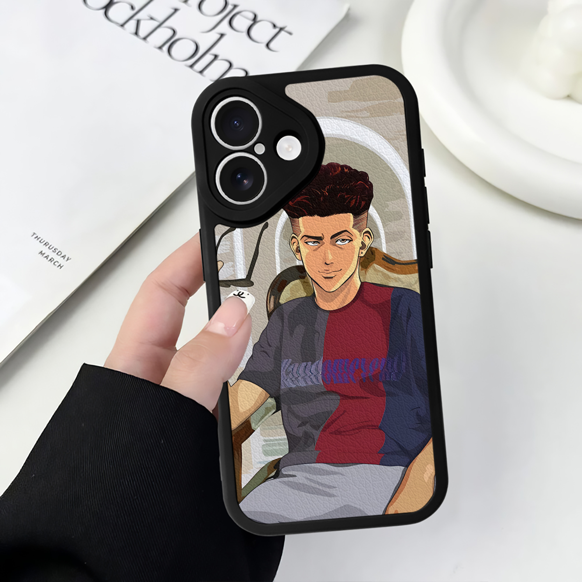 （画像用） SLAM DUNK／スラムダンク 【iPhone 16シリーズ対応】シリコンスマホケース（レザー調） 材質：シリコン